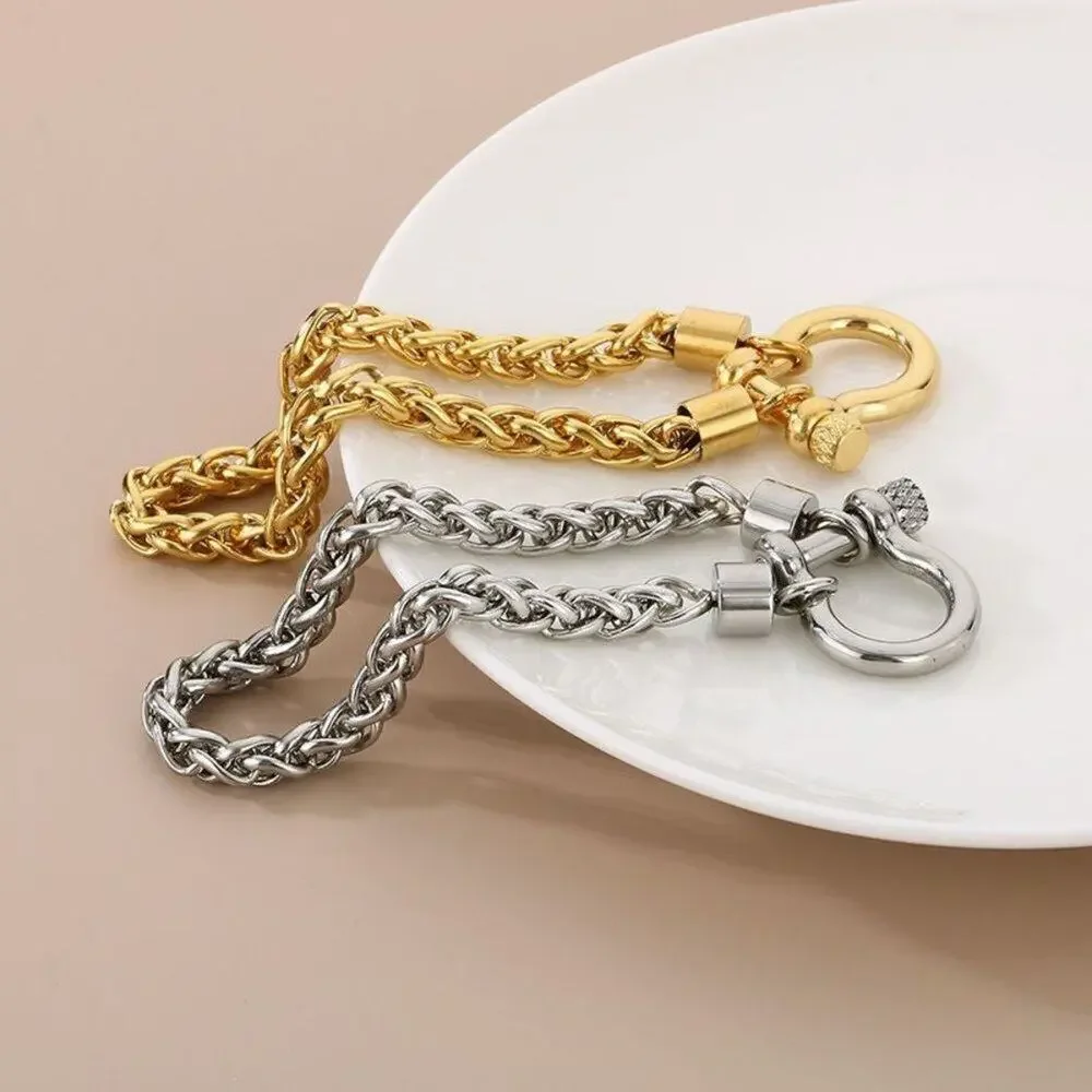 18K Horseshoe Gold Plated Bracelet